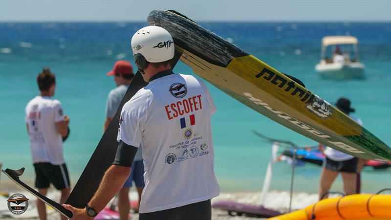 Bastien Escofet relinquished his lead when the men's first discard counted, but could he regain top step when it really matters on the fourth and final day of competition?  photo copyright John Markantonis / Andromedas Sfakianou taken at  and featuring the Wing Foil class