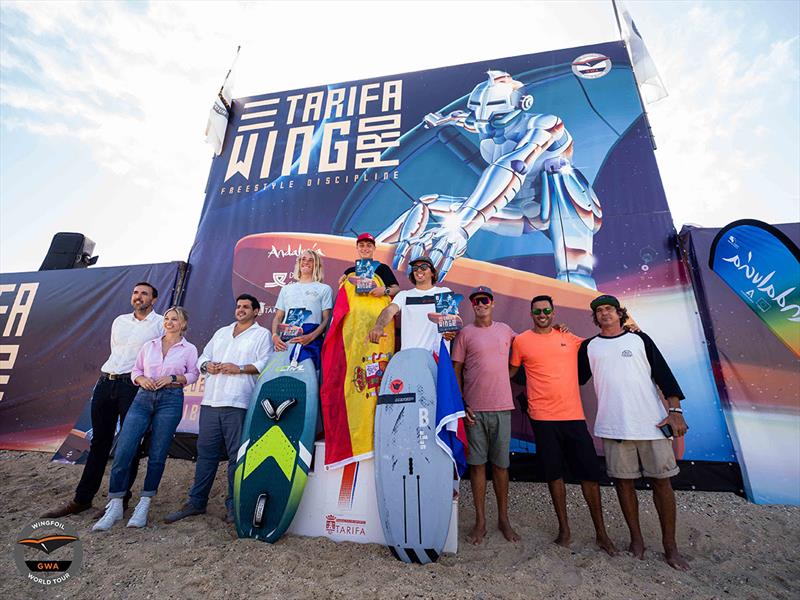 2022 GWA Wingfoil World Cup Tarifa - Men's podium photo copyright Samuel Cardenas taken at  and featuring the Wing Foil class