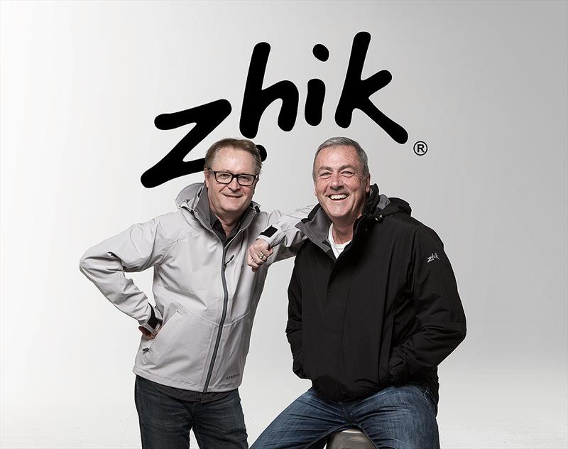 Zhik's Founder Brian Conolly and CEO David Crow photo copyright Zhik taken at  and featuring the  class
