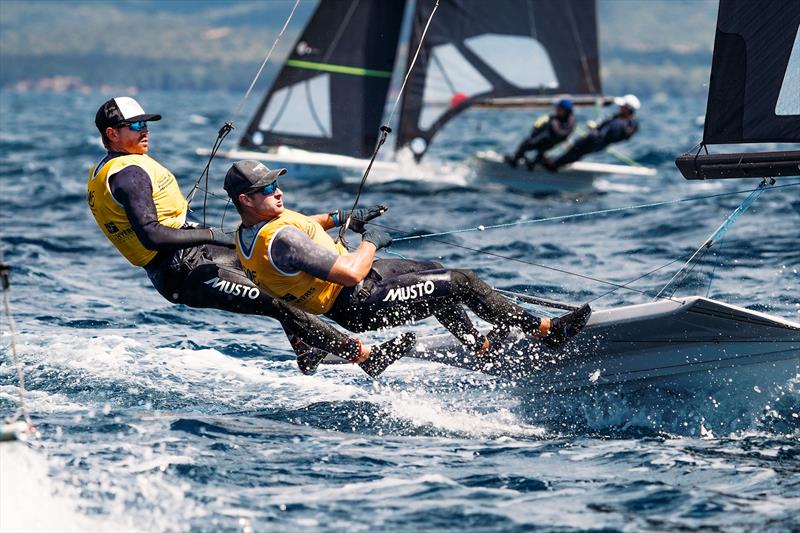 Last Chance Regatta at Hyères Day 5 photo copyright Sailing Energy / World Sailing taken at COYCH Hyeres and featuring the 49er class
