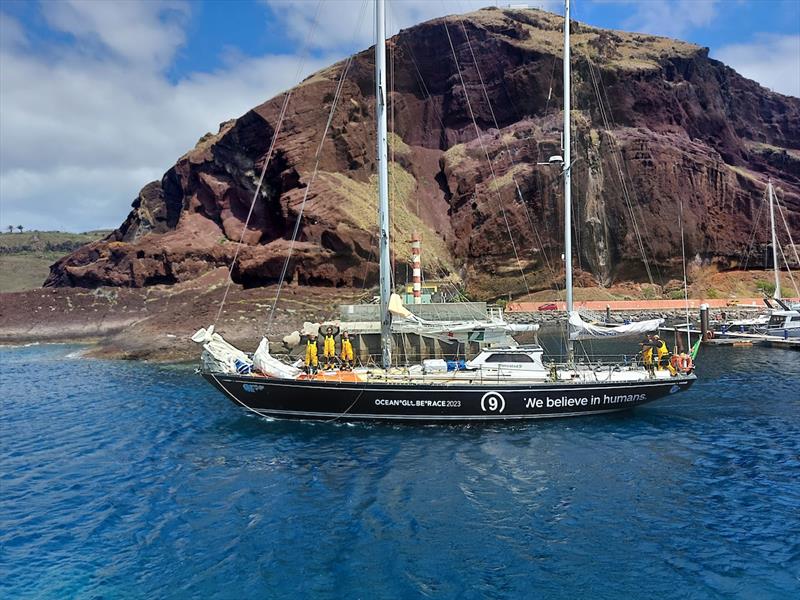 Translated 9 has just set sail from Madeira (Portugal), heading to Cowes (UK) to cross the Ocean Globe Race 2023 finish line and conclude the circumnavigation of the globe that started in September photo copyright Translated 9 taken at  and featuring the Ocean Globe Race class