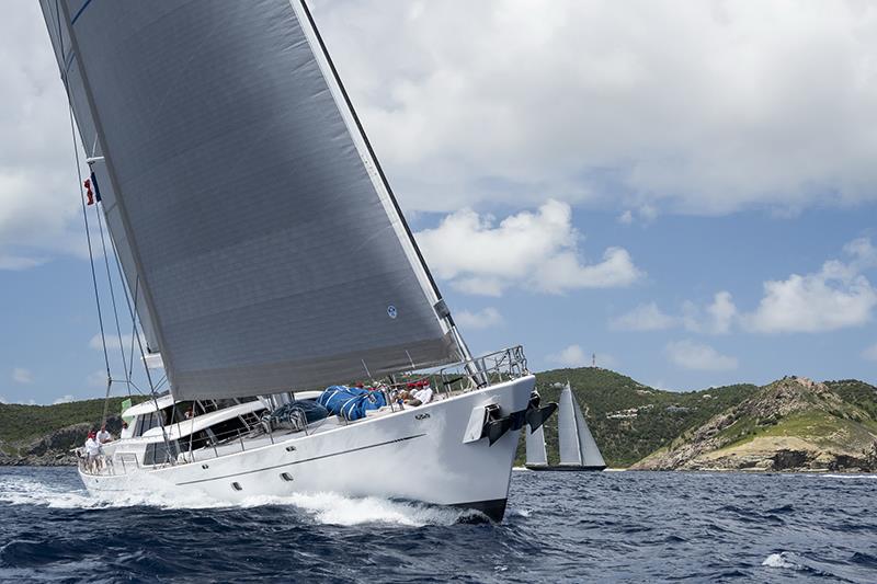 Hyperion: Second in ‘Les Mademoiselles' class - St. Barths Bucket 2024 photo copyright Cory Silken taken at  and featuring the Superyacht class