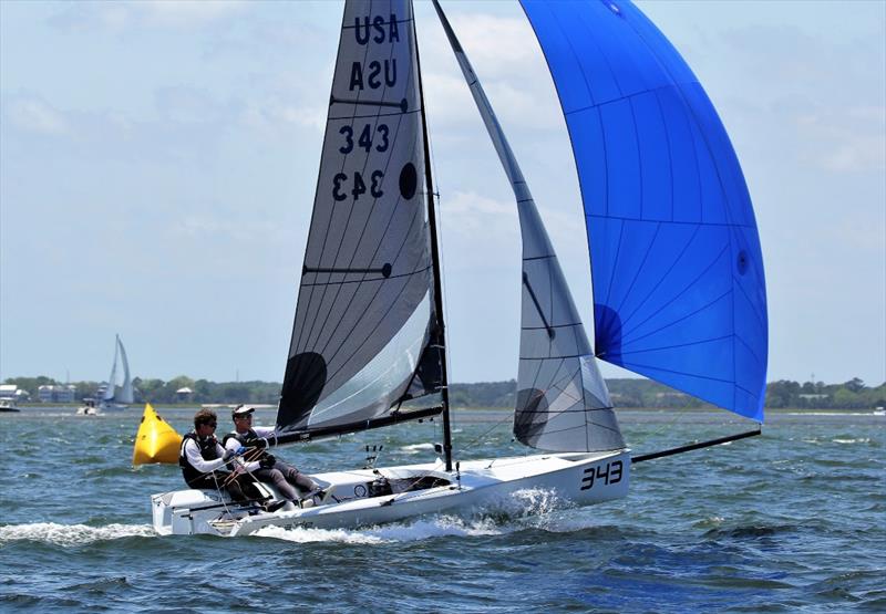 Defending VX One Charleston Race Week Champion John Porter sailing Far Side is expected to be a top contender in the tough 28-strong fleet photo copyright Priscilla Parker / CRW2023 taken at Charleston Yacht Club and featuring the VX One class