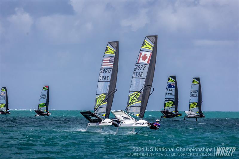 2024 WASZP US Nationals Day 1 photo copyright Lauren Easily Towill taken at Kaneohe Yacht Club and featuring the WASZP class