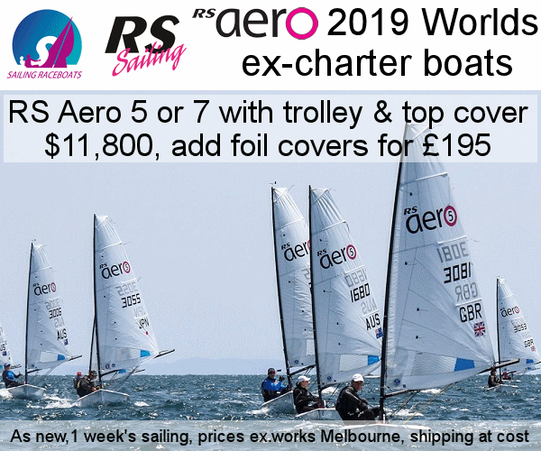 Sailing Raceboats 2020 - RS Aero ex charter boats 600x500