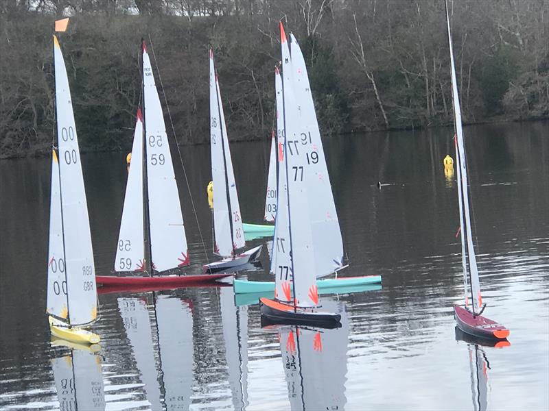 10 Rater Tankard at Frensham - approaching the yellow windward mark photo copyright John Haine taken at Frensham Pond Sailing Club and featuring the 10 Rater class