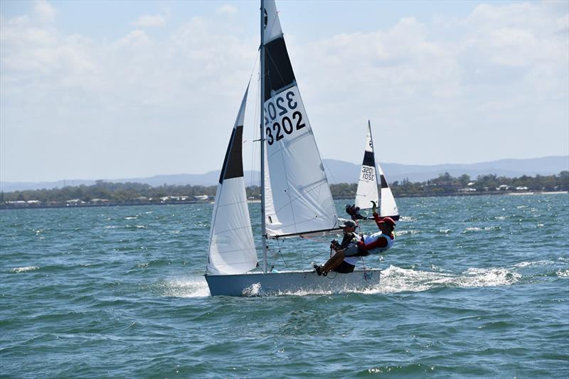 Second Place - Rush - Ryan Sherburn and Felix Browning - 42nd 125 Australian Championships  photo copyright Humpybong Yacht Club taken at Humpybong Yacht Club and featuring the 125 class