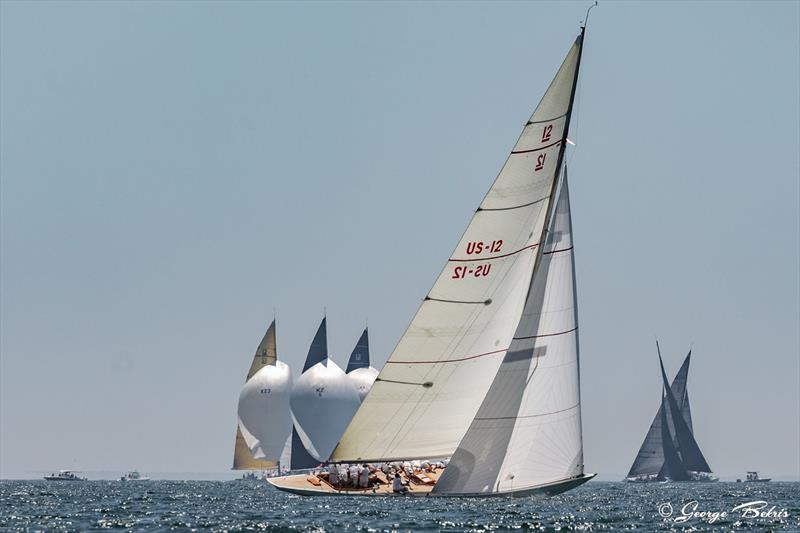 12 Metre World Championship at Ida Lewis Yacht Club day 2 photo copyright George Bekris / www.georgebekris.com taken at Ida Lewis Yacht Club and featuring the 12m class