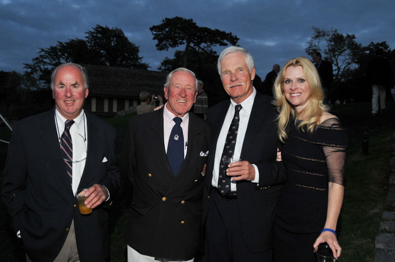 Sam Wakeman, Gordon Ingate, Ted Turner and Elizabeth Dewberry during the 12 Metre Era Reunion presented by Rolex - photo © Paul Darling