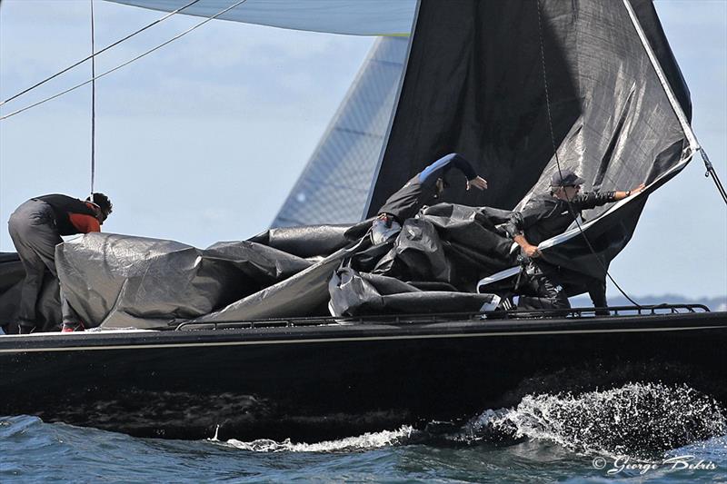 2018 International 12 Metre Association North American Championship photo copyright George Bekris taken at Ida Lewis Yacht Club and featuring the 12m class