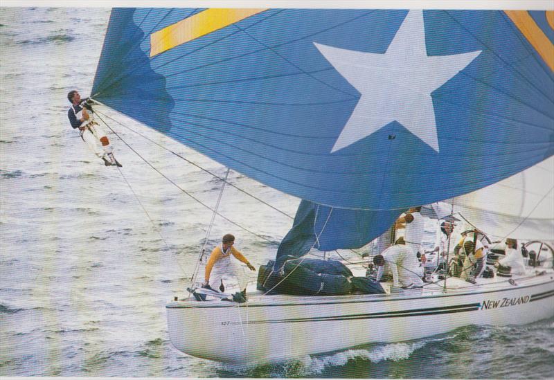 KZ-7 won 37 of 38 race sailed up to the Final of the Louis Vuitton Cup in the 1986/87 America's Cup in Fremantle photo copyright Alan Sefton taken at  and featuring the 12m class