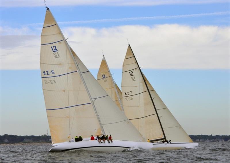 KZ-5 and KZ-7 at the 12 Metre North American Championship 2012 - photo © SallyAnne Santos / Windlass Creative