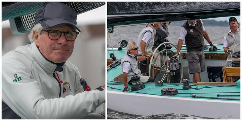 From left: Jack Curtin, owner of Intrepid (US-22) after an early practice this May in Newport and at the helm during last year's Newport Trophy.  - photo © Stephen R. Cloutier
