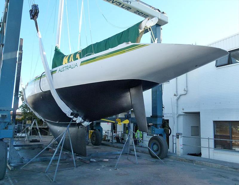 Australia (KA-5) has undergone a major refurbishment in 2019 photo copyright Leigh Dorrington taken at Royal Prince Alfred Yacht Club and featuring the 12m class