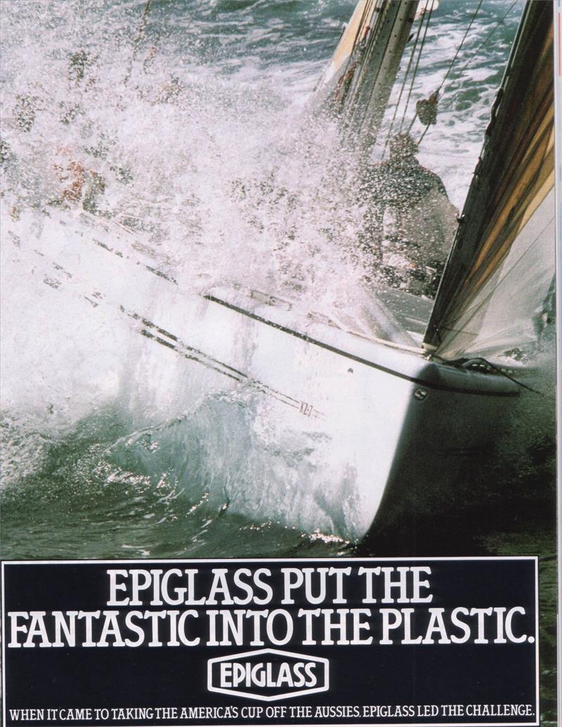 Epiglass was the first major sponsor of the 1987 America's Cup Challenge from RNZYS photo copyright New Zealand Yachting taken at Royal New Zealand Yacht Squadron and featuring the 12m class