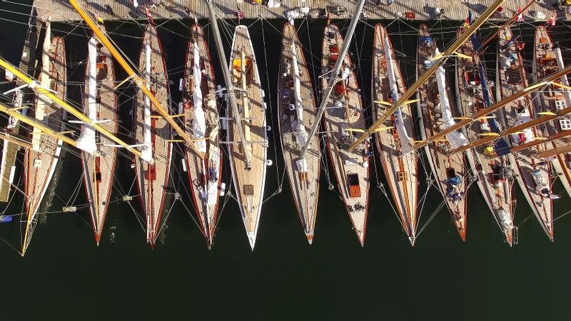 12 Metre fleet - the 'Flensburger Segel Club' FSC during the Robbe & Berking Sterling Cup photo copyright Ulf Sommerwerck taken at Real Club Nautico de Barcelona and featuring the 12m class