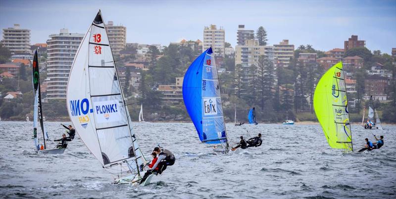 13s fleet photo copyright SailMedia taken at Manly 16ft Skiff Sailing Club and featuring the 13ft Skiff class