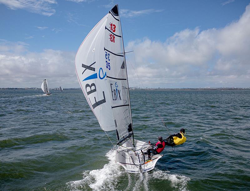 2nd EBIX - Sail Racing - Jemma Hopkins - James Hopkins - 2023-24 13ft Skiff Australian Championships - photo © SailMedia