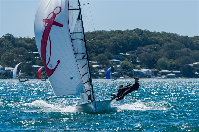 Skelcon Australian 16ft & 13ft Skiff Championship Day 5 photo copyright Beau Outteridge taken at Belmont 16ft Sailing Club and featuring the 13ft Skiff class