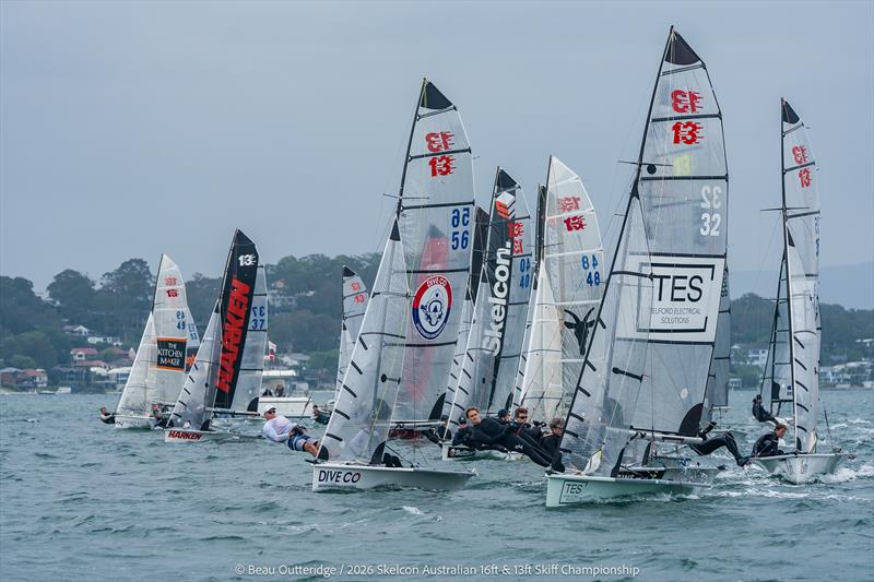 2026 Skelcon Australian 16ft & 13ft Skiff Championships  photo copyright Beau Outteridge taken at  and featuring the 13ft Skiff class
