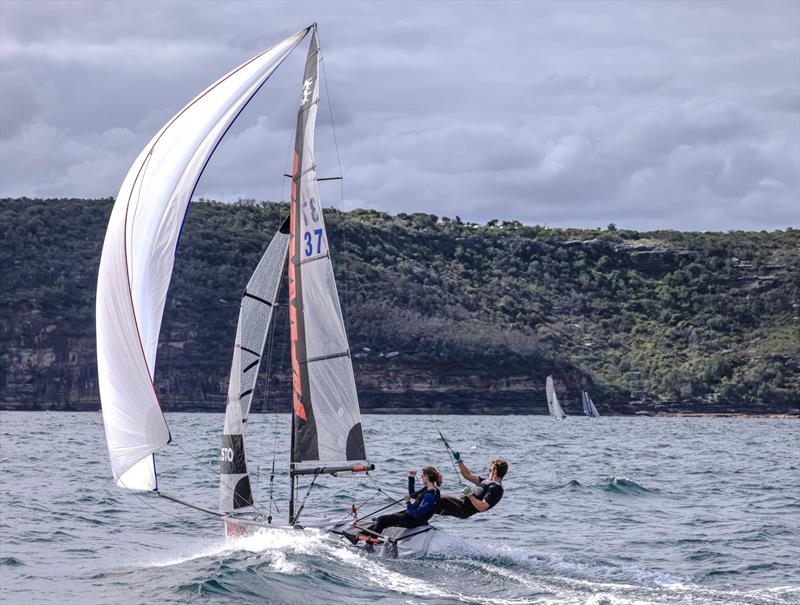 Harken-Club Champ Secured photo copyright SailMedia taken at Manly 16ft Skiff Sailing Club and featuring the 13ft Skiff class