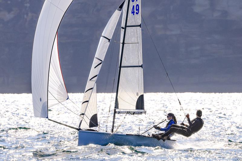 MCC-13s Winner R2 - Tayla Leesand, Ash Napper - Manly16s Club Championships Heats 1 & 2 - photo © SailMedia