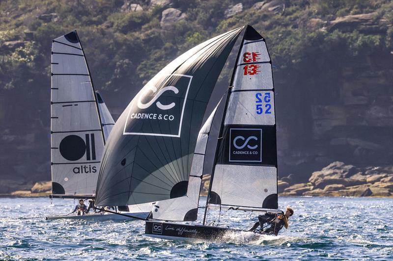Cadence and Co, Zara Wyatt and Harvey Windust photo copyright SailMedia taken at Manly 16ft Skiff Sailing Club and featuring the 13ft Skiff class