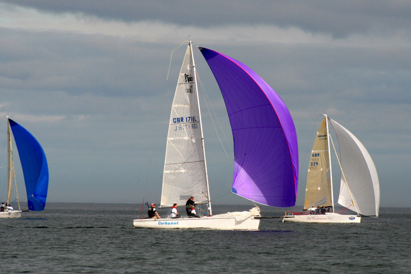 Racing in the Royal Northumberland Yacht Club regatta photo copyright Jez Watson taken at Royal Northumberland Yacht Club and featuring the 1720 class