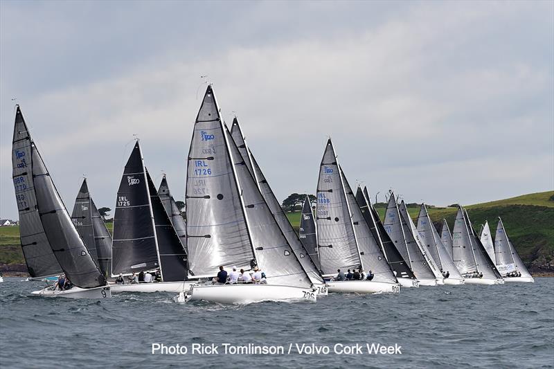 1720 start on day 1 of Volvo Cork Week 2022 photo copyright Rick Tomlinson / Volvo Cork Week taken at Royal Cork Yacht Club and featuring the 1720 class