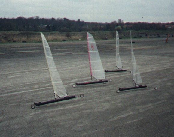Upwind action at the Brooklands '99 Spring Cup photo copyright 1DL taken at  and featuring the 1DL class