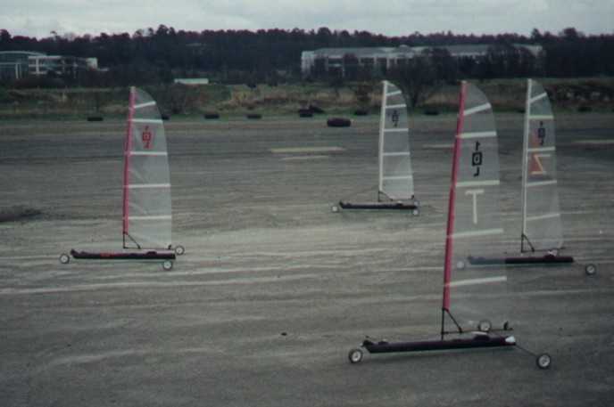 Upwind action at the Brooklands '99 Spring Cup photo copyright 1DL taken at  and featuring the 1DL class