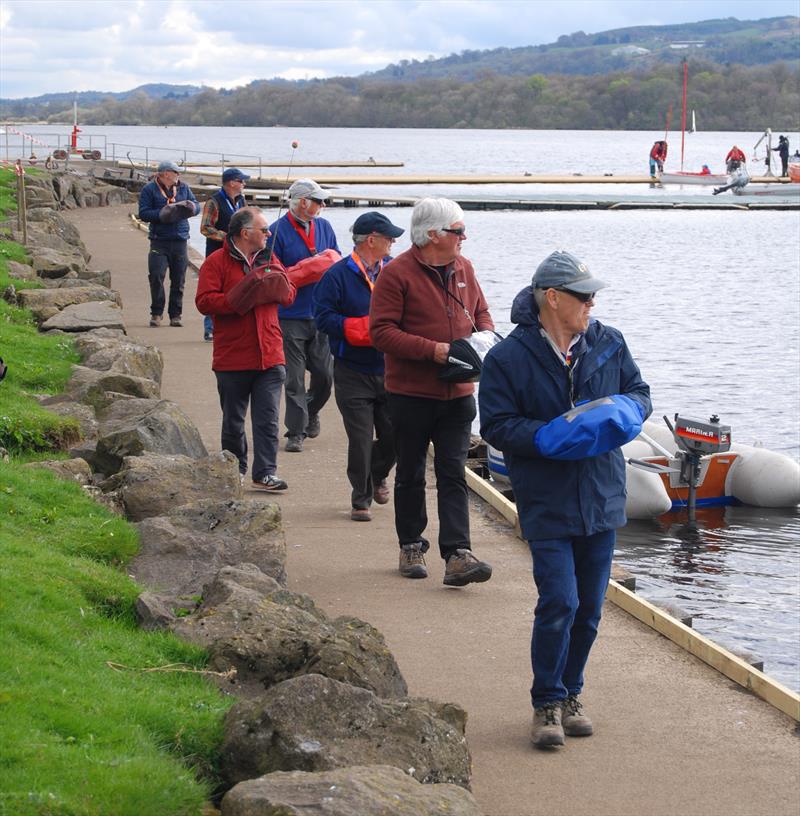 2018 Scottish District IOM Championship at Castle Semple photo copyright Lindsay Odie taken at Castle Semple Sailing Club and featuring the One Metre class