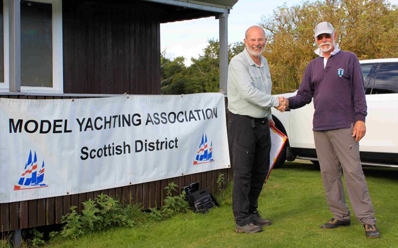 Ian Dundas wins the Scottish District 2021 IOM Travellers 3 at Forfar Loch photo copyright Bill Odger taken at  and featuring the One Metre class