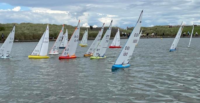 B Fleet start during the UK (IOM) National Championships 2023 at Fleetwood  - photo © David Rose