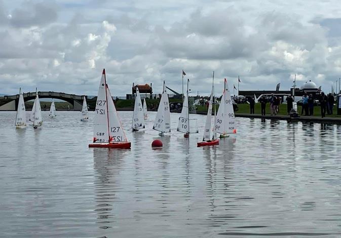 Early light conditions during the UK (IOM) National Championships 2023 at Fleetwood  - photo © David Rose