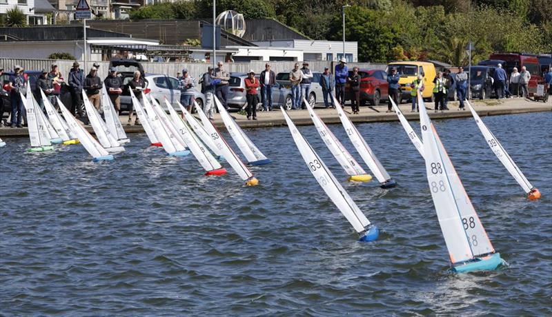 IOM Nationals at Poole: Just after a start on day 1 photo copyright Malcolm Appleton taken at Poole Radio Yacht Club and featuring the One Metre class