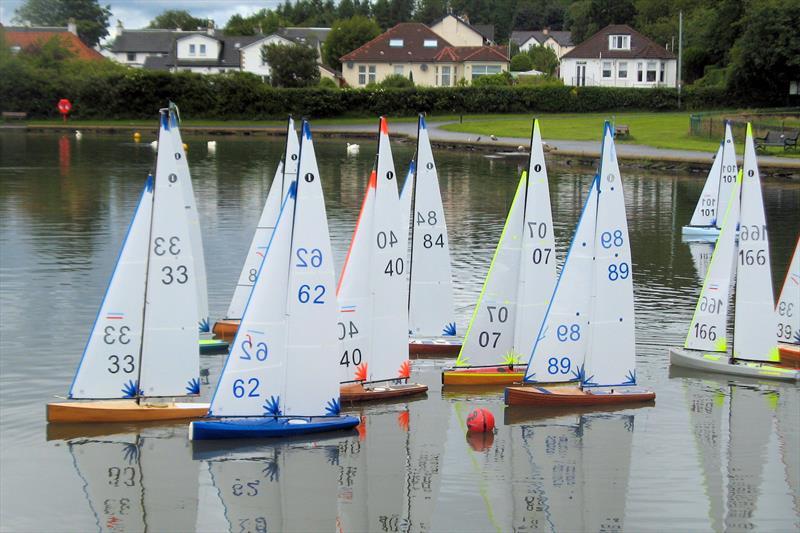 Scottish District IOM Travellers at Paisley photo copyright David Bell taken at Paisley Model Yacht Club and featuring the One Metre class