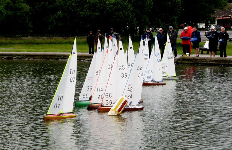 Scottish District IOM Travellers at Paisley photo copyright David Bell taken at Paisley Model Yacht Club and featuring the One Metre class