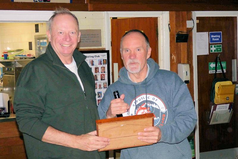 Craig Richards wins the IOM Met and Southern District round 6 and overall series photo copyright Mike Lightwing taken at Chipstead Sailing Club and featuring the One Metre class