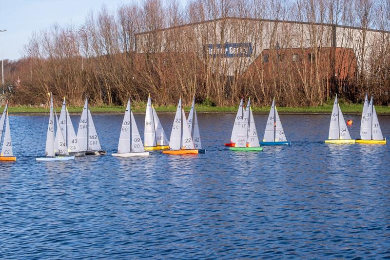 Birkenhead IOM Xmas Open 2025 photo copyright Stuart Mearns, Paul Plested and Clive Warren taken at Birkenhead Radio Sailing & Power Club and featuring the One Metre class