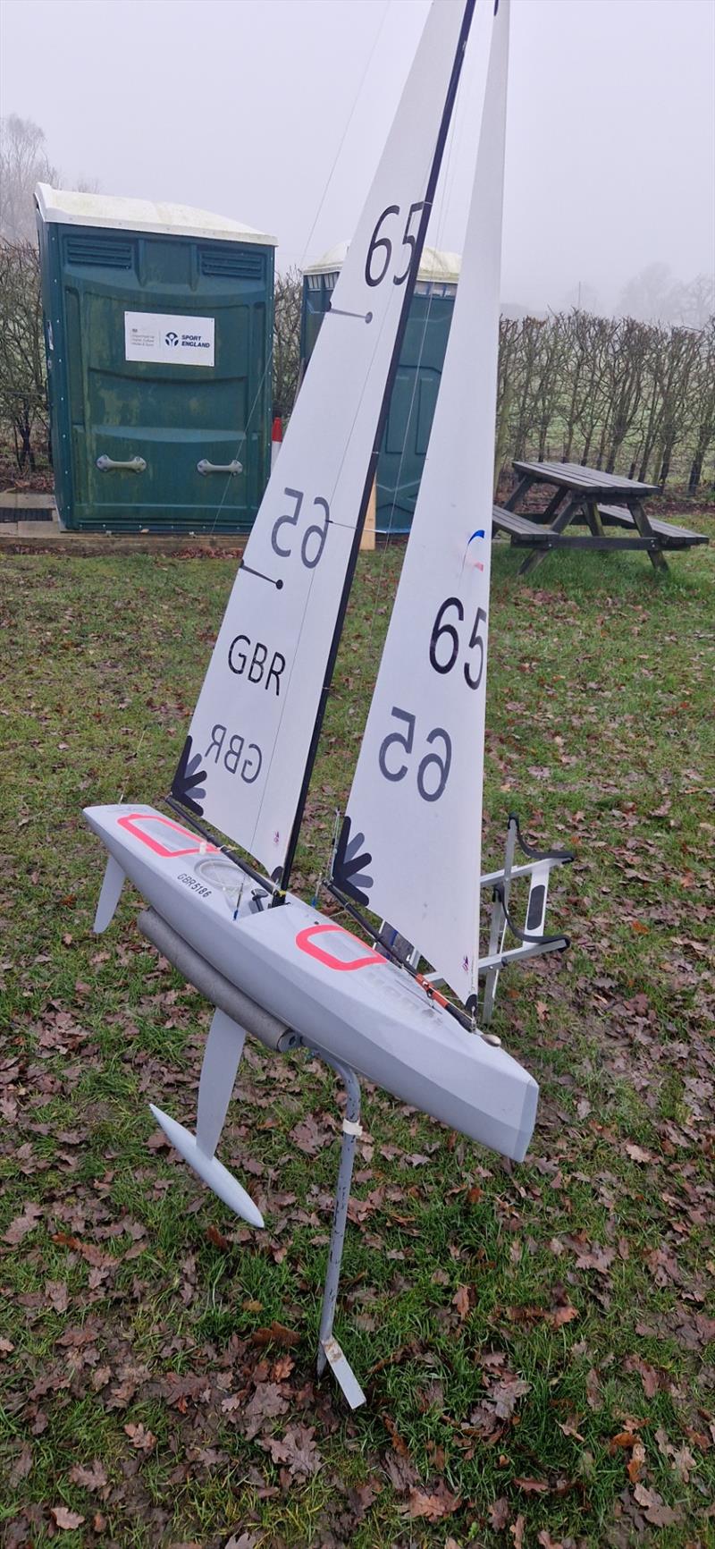 Lincoln I.O.M Winter Series Round 6 - Race winning Venti of Pete Walters photo copyright Mick Chamberlain taken at Lincoln Radio Sailing Club and featuring the One Metre class