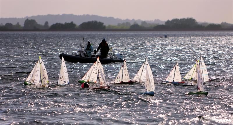 2026 IOM Worlds at Datchet Water Day 3 - Race 11 Heat A rounding the windward gate - photo © Mark Jardine