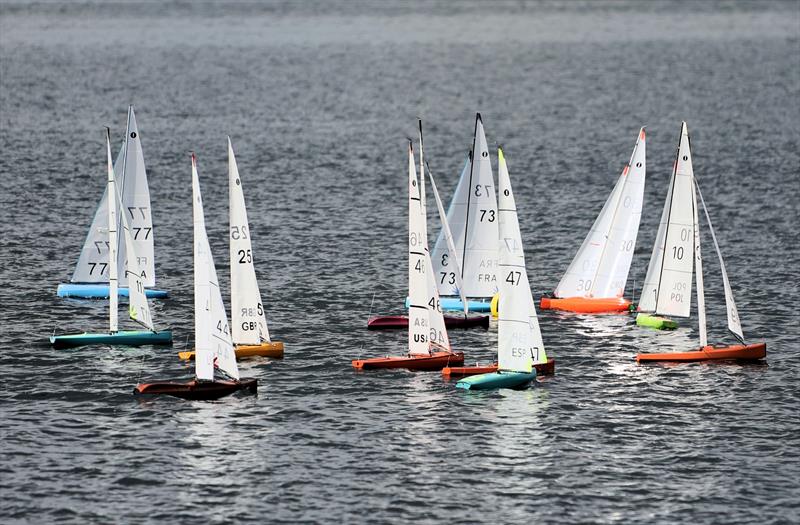 2026 IOM Worlds at Datchet Water Day 4 - Race 13 Heat A leeward gate 1 - photo © Mark Jardine