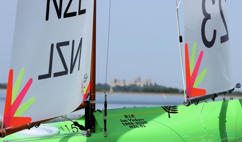 NZL 23 with a tribute to Ian Vickers - photo © Mark Jardine