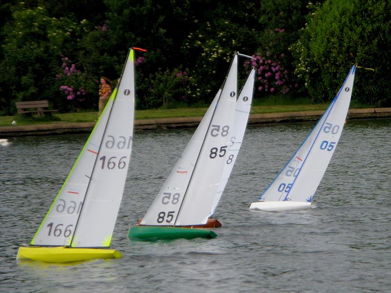 The Fleet in Motion during 2026 MYA Scottish District IOM Travellers 2 at Paisley Model Yacht Club photo copyright David Smith taken at Paisley Model Yacht Club and featuring the One Metre class