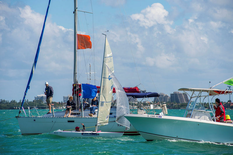 Megan Pascoe on day 5 of the ISAF Sailing World Cup Miami photo copyright US Sailing taken at  and featuring the 2.4m class