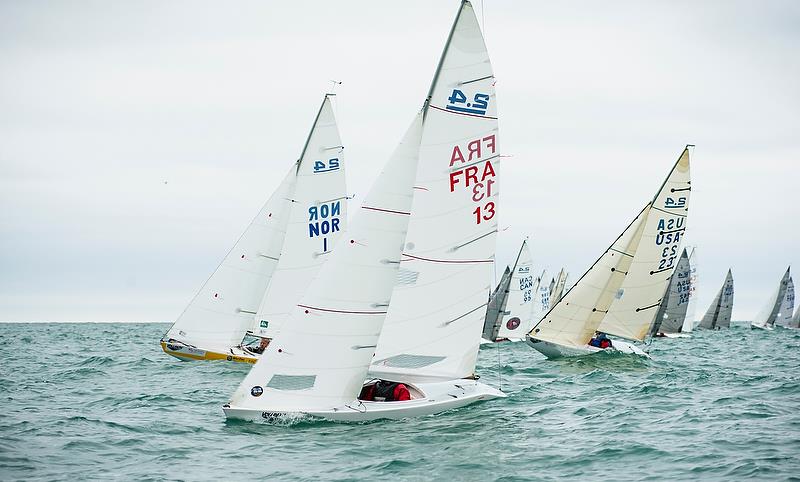 Damien Seguin (FRA) comes off the start line - 2.4mtr - Day 3 - Para Sailing World Championship, Sheboygan, Wisconsin, USA.  - photo © Cate Brown