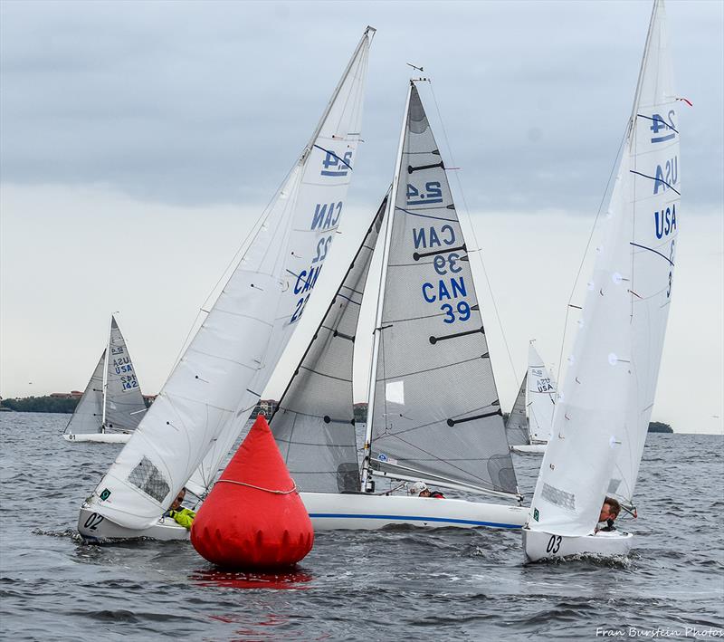 Rounding the mark during the 2019 Edge Saiiling Midwinters - photo © 2019 Can Am Championship Series/Fran Burstein