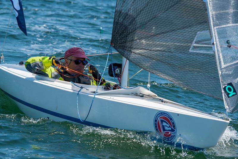 Peter Eager racing at the Clagett Regatta credit Clagett Regatta photo copyright Ro Fernandez taken at  and featuring the 2.4m class