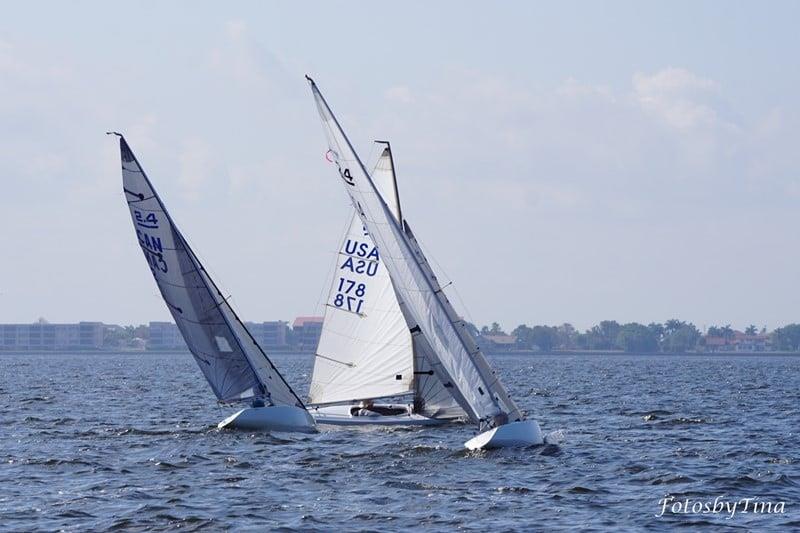 Winter Series Finale - Can Am 4 and 5 - US Nationals photo copyright Tina Weida taken at Charlotte Harbor Yacht Club and featuring the 2.4m class